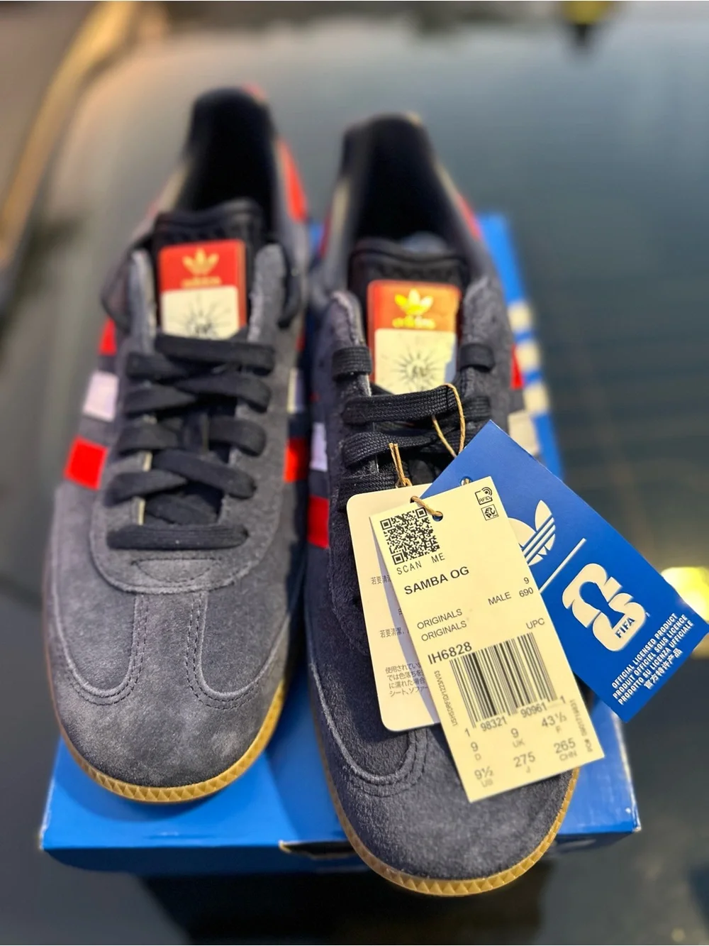 Adidas Samba OG Night Indigo/Better Scarlet/Cloud White FIFA Edition